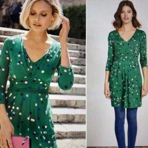 Boden Marion Polka Dot Jersey Knit Tunic Size 18